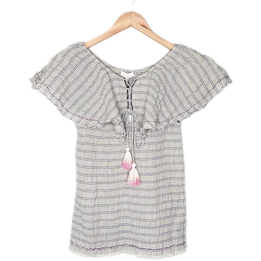 NWT - ANTHROPOLOGIE Intropia Smocked Stripe Tunic Size Small